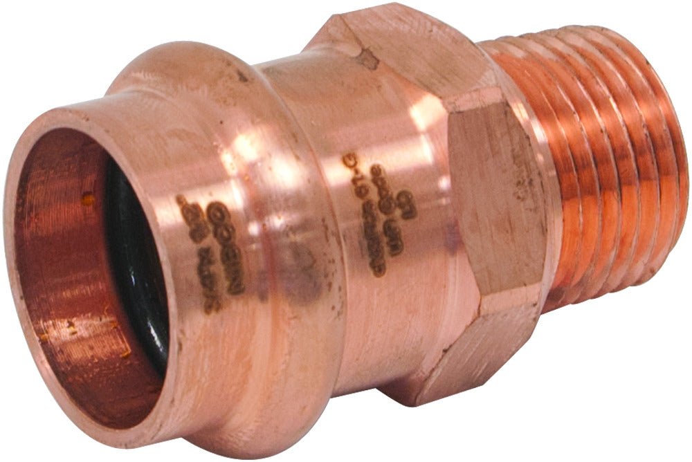 3/4 in. x 1/2 in. Copper Press x MPT Pressure Male Adapter