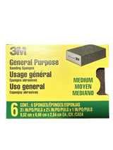 3M General Purpose Sanding Sponge 6-Pack - Medium Grit