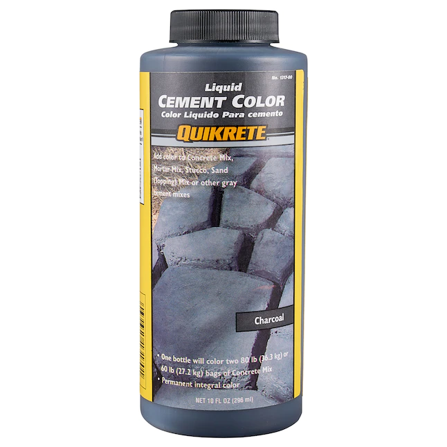 Cemento líquido Quikrete, colorante de carbón de 10 onzas líquidas