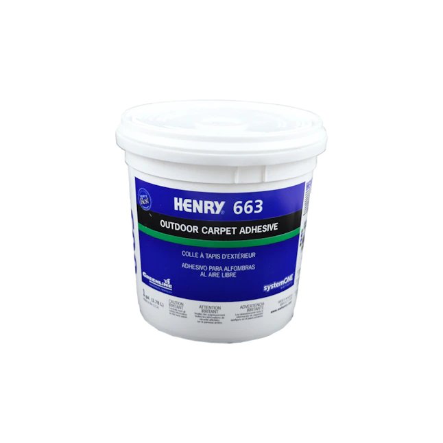 HENRY 663 Adhesivo para alfombras de exterior - 1 galón