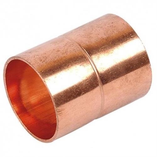 1/2 in. C x 1/2 in. C Copper Pressure Coupling with Rolled Stop