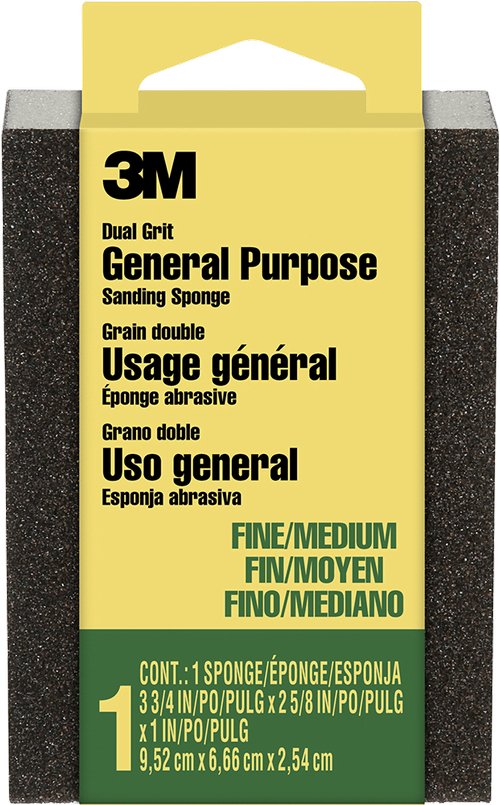 3M General Purpose Sanding Sponge (Fine/Medium Grit)