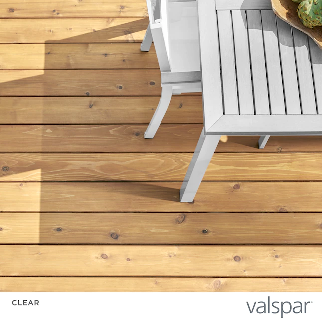 Valspar® Vorgetönter, klarer Holzbeize und Versiegeler für den Außenbereich (1 Gallone)