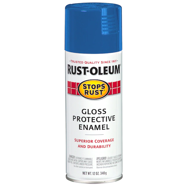 Rust-Oleum  Stops Rust Gloss Sail Blue Spray Paint (NET WT. 12-oz)