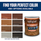 Valspar® November Grey Tinte y sellador para madera exterior semitransparente (1 galón)