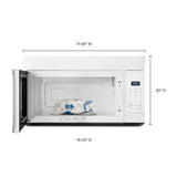 1.7-cu ft 1000-Watt Over-the-Range Microwave (White)