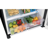 Frigidaire Refrigerador con estante de alambre con congelador superior de 18.3 pies cúbicos (negro)