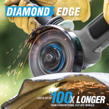 Spyder Diamond Edge 2-Pack Diamant-Trennscheibe mit 4,5-Zoll-Körnung