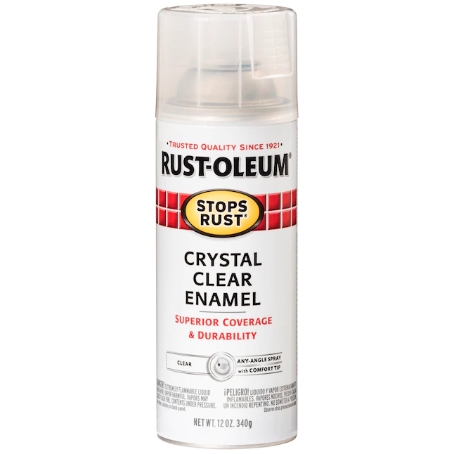 Rust-Oleum stoppt Rost, glänzende, kristallklare Sprühfarbe (NETTOGEWICHT, 12 oz)