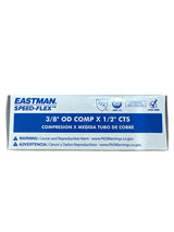 Eastman Speed-Flex 1/4-Dreh-Winkelabsperrventil – 1/2 Zoll Steckverbindung x 3/8 Zoll Außendurchmesser Komp