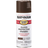 Rust-Oleum  Stops Rust Gloss Leather Brown Spray Paint (NET WT. 12-oz)