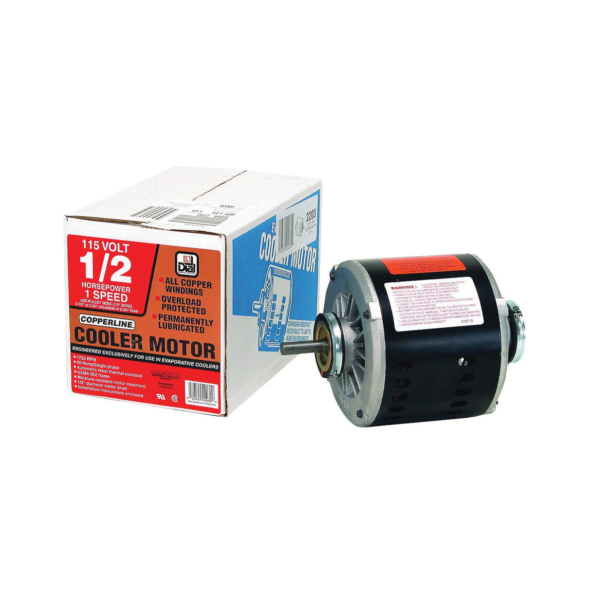 Dial® 1/2HP 1-Gang-115-V-Verdunstungskühlermotor