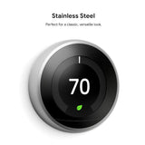 Google  Nest Learning Smart Thermostat with WiFi Compatibility (3rd Generation) - Stainless Steel