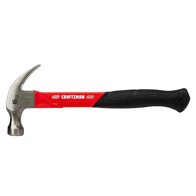 CRAFTSMAN®  16-oz Smooth Face Steel Head Fiberglass Claw Hammer