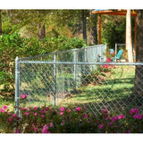 6-ft H x 3-in W Silver Galvanized Steel Terminal Fence Post